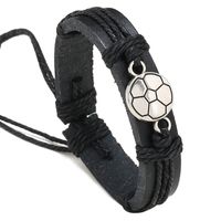 1 Piece Sports Football Pu Leather Men's Bracelets sku image 1