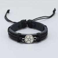 1 Piece Sports Football Pu Leather Men's Bracelets main image 4