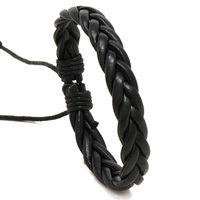 1 Piece Fashion Geometric Pu Leather Wax Line Men's Bracelets sku image 1