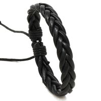 1 Pieza Moda Geométrico Cuero Sintético Línea De Cera Hombres Pulsera sku image 1