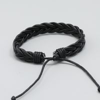 1 Piece Fashion Geometric Pu Leather Wax Line Men's Bracelets main image 3