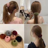 Cute Solid Color Cloth Hair Clip 1 Piece main image 1