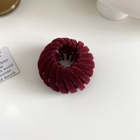 Cute Solid Color Cloth Hair Clip 1 Piece sku image 4