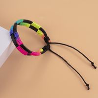 1 Piece Fashion Geometric Pu Leather Nylon Thread Wax Line Unisex Bracelets main image 4