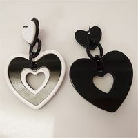 1 Pair Lady Heart Shape Arylic Plating Women's Earrings main image 5