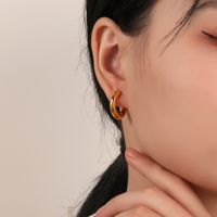 Retro Geometric Pearl Earrings 1 Pair main image 3