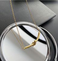 Simple Style Solid Color Titanium Steel Necklace In Bulk main image 6