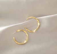 1 Pair Simple Style Triangle Square Flower Metal Plating Inlay Rhinestones Pearl Women's Earrings sku image 23