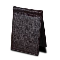 Unisex Solid Color Pu Leather Flip Cover Card Holders main image 5