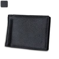 Unisex Solid Color Pu Leather Flip Cover Card Holders sku image 1