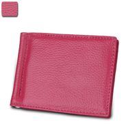 Unisex Solid Color Pu Leather Flip Cover Card Holders sku image 2