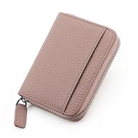 Unisex Einfarbig Leder Reißverschluss Brieftaschen sku image 4