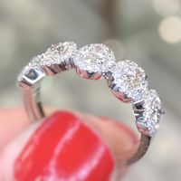 Einfacher Stil Einfarbig Kupfer Inlay Künstlicher Diamant Ringe 1 Stück main image 3