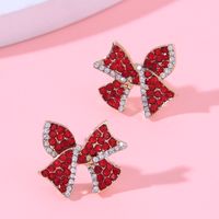 1 Par Moda Mariposa Aleación Diamante De Imitación Mujeres Pendientes sku image 1