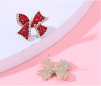1 Pair Fashion Butterfly Alloy Rhinestone Women's Ear Studs main image 2