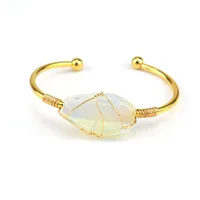 Ethnic Style U Shape Crystal Metal Bangle 1 Piece sku image 5