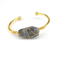 Ethnic Style U Shape Crystal Metal Bangle 1 Piece sku image 11