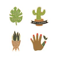 Fashion Cactus Plant Alloy Stoving Varnish Unisex Brooches main image 4