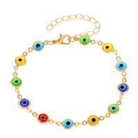 Fashion Devil's Eye Artificial Crystal Synthetic Resin Plating Inlay Acrylic Artificial Crystal White Gold Plated Silver Plated Women's Jewelry Set sku image 13