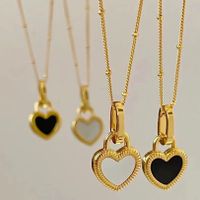 Fashion Heart Shape Alloy Plating Women's Pendant Necklace 1 Piece sku image 5