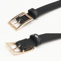 Simple Style Solid Color Pu Leather Alloy Plating Women's Leather Belts 1 Piece main image 4