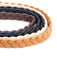 Elegant Basic Solid Color Wax Rope Women's Woven Belts 1 Piece main image 2