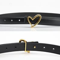 Casual Heart Shape Pu Leather Alloy Plating Women's Leather Belts 1 Piece main image 5