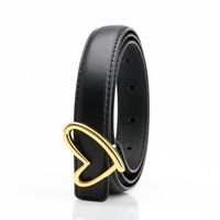 Casual Heart Shape Pu Leather Alloy Plating Women's Leather Belts 1 Piece sku image 5