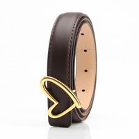 Casual Heart Shape Pu Leather Alloy Plating Women's Leather Belts 1 Piece sku image 4