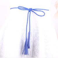 Casual Geometric Korean Velvet Tassel Women's Woven Belts 1 Piece main image 4