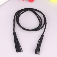 Casual Geometric Korean Velvet Tassel Women's Woven Belts 1 Piece sku image 2