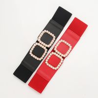 Casual Solid Color Alloy Plating Artificial Pearls Women's Chain Belts 1 Piece main image 5