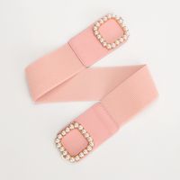 Casual Solid Color Alloy Plating Artificial Pearls Women's Chain Belts 1 Piece sku image 4