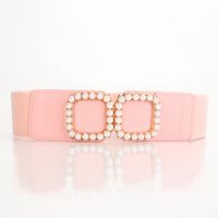 Casual Solid Color Alloy Plating Artificial Pearls Women's Chain Belts 1 Piece main image 3
