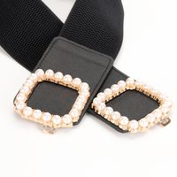 Casual Solid Color Alloy Plating Artificial Pearls Women's Chain Belts 1 Piece main image 2