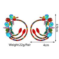 1 Pair Simple Style Water Droplets Alloy Inlay Artificial Crystal Women's Earrings main image 7