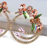 1 Pair Simple Style Water Droplets Alloy Inlay Artificial Crystal Women's Earrings main image 8