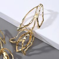 1 Pair Fashion Leaves Metal Plating Gold Plated Women's Drop Earrings main image 6