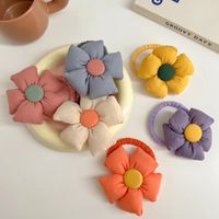 Simple Style Flower Cloth Patchwork Hair Tie 1 Piece main image 4