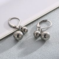 Fashion Ball Stainless Steel Plating Drop Earrings 1 Pair main image 5