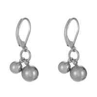 Fashion Ball Stainless Steel Plating Drop Earrings 1 Pair main image 3