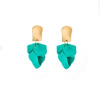 1 Pair Fashion Leaf Plating Alloy Drop Earrings main image 2