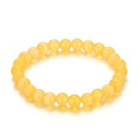 Retro Solid Color Stainless Steel Opal Beaded Bracelets 1 Piece sku image 8