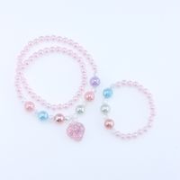 Cute Strawberry Artificial Crystal Resin Beaded Girl's Necklace main image 3