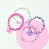 Einfacher Stil Schmetterling Kunststoff Perlen Kinder Armbänder main image 2