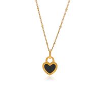 Retro Heart Shape Stainless Steel Plating Pendant Necklace 1 Piece main image 3