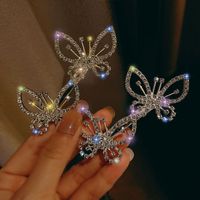 Brillante Mariposa Aleación Enchapado Diamantes De Imitación Pinza Para El Cabello main image 1