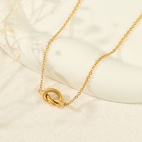 Fashion Geometric Stainless Steel Plating Pendant Necklace 1 Piece main image 1