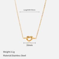 Fashion Geometric Stainless Steel Plating Pendant Necklace 1 Piece sku image 1