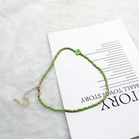 1 Piece Fashion Heart Shape Glass Glass Beaded Women's Necklace sku image 9